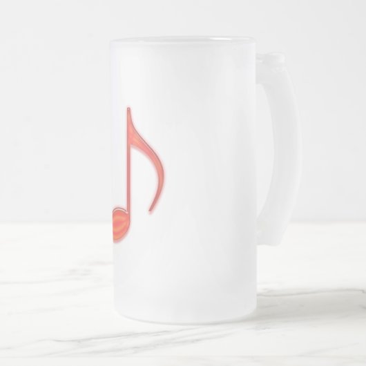 8. Merken Sie großen roten Plastik 2010 Mattglas Bierglas (VorderseiteRechts)