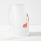 8. Merken Sie großen roten Plastik 2010 Mattglas Bierglas (Vorderseite Links)