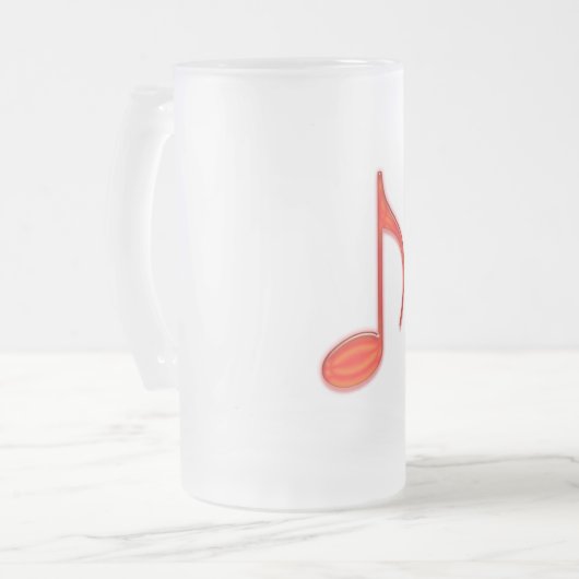 8. Merken Sie großen roten Plastik 2010 Mattglas Bierglas (Vorderseite Links)