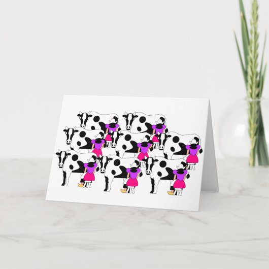 8 Milchmähen Karte (Vorderseite)