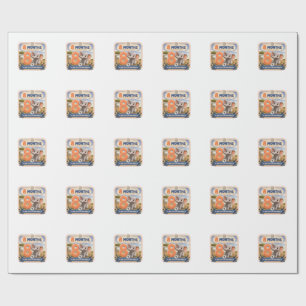 8 Monate Baby-Meilenstein Safari-Entdecker Geschenkpapier