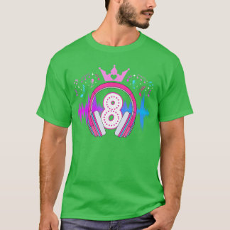 8. Musik-Geburtstagsfeier Acht Jahre alte musikali T-Shirt