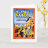 8. Nationale orange Show 1918 Karte (Gelbe Blume)