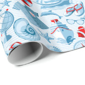#8 Nautical Haven Wrapping Paper "Big Size" Geschenkpapier (Rolleneckpunkt)