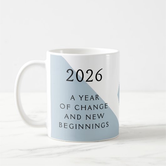 8. New Year Resolution for 2026 Year of Change Kaffeetasse (Links)