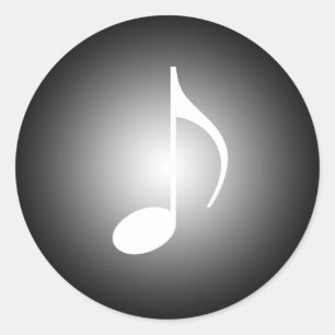 8. Note Runder Aufkleber