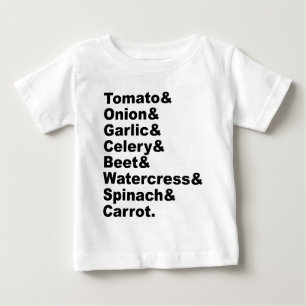 8 Nützliche Gemüsesorten, die gut zusammenpassen Baby T-shirt