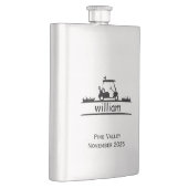 8 oz Edelstahl-Personalisiertes Geschenk für Golfe Flachmann (Rechts)