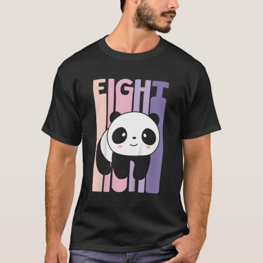 8 Panda 8. B-Tag T-Shirt (Vorderseite)