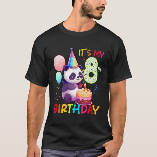 8 Panda 8. Panda T-Shirt (Vorderseite)