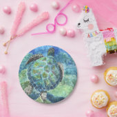 8 Paper Tellers Sea Turtle #2 Pappteller (Party)