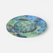 8 Paper Tellers Sea Turtle #2 Pappteller (Schrägansicht)