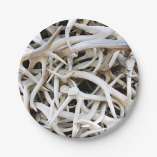 8 Papierplatten Elch Antler Pappteller