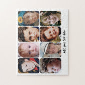 8 photo collage add text puzzle (Vertikal)