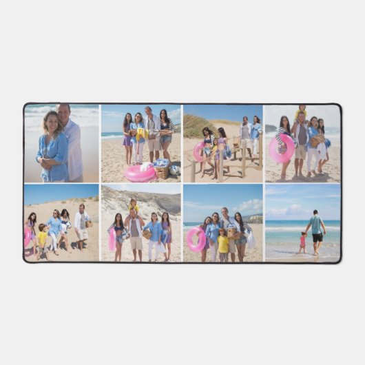 8 Photo Collage Personalized Schreibtischunterlage (Vorderseite)