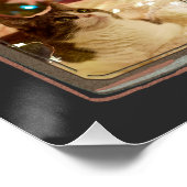 8 Photo Collage Retro Family Frames CUSTOM Poster (Ecke)