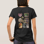 8 Photo Collage Retro Family Frames CUSTOM T-Shirt (Rückseite)