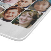 8 photo custom text white schneidebrett (Ecke)