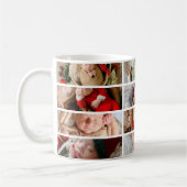 8 Photo Cute Santa Baby 1st Christmas Kaffeetasse (Links)
