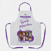 8 photo family motivation purple schürze (Vorderseite)