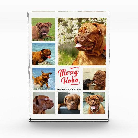 8 Picture Family Foto ✨ Collage Custom Christmas (Vorderseite)