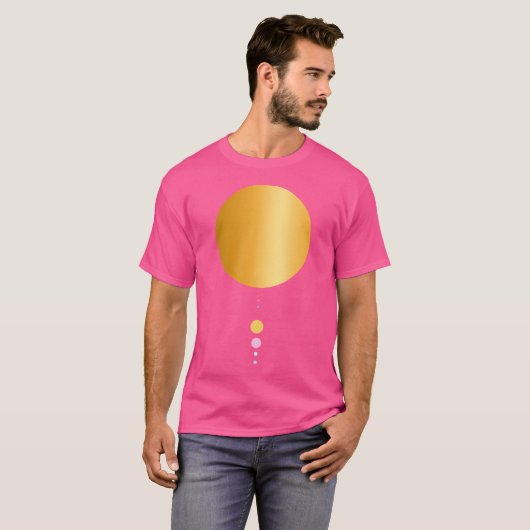 8 Planets Solar System Astronomy T-Shirt (Vorne ganz)