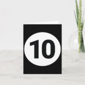 8 Pool Ball 10 Billard Halloween Gruppe M Karte (Vorderseite)