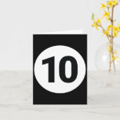 8 Pool Ball 10 Billard Halloween Gruppe M Karte (Gelbe Blume)