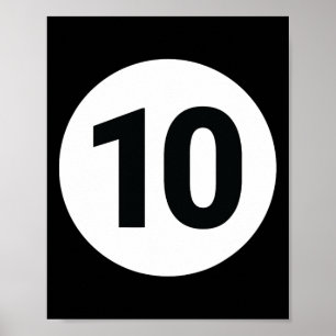 8 Pool Ball 10 Billard Halloween Gruppe M Poster