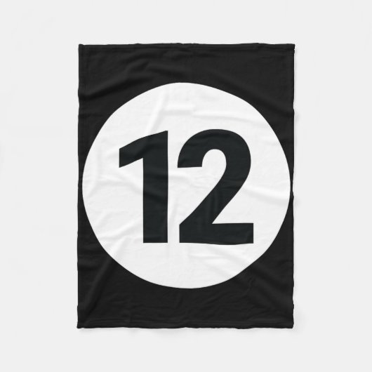 8 Pool Ball 12 Billard Halloween Gruppe M Fleecedecke (Vorderseite)