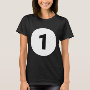 8 Pool Ball 1 Billard KostümHalloween Gruppe Ma T-Shirt