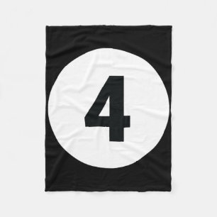 8 Pool Ball 4 Billiards Kostüm Halloween Gruppe Ma Fleecedecke