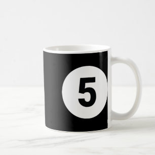 8 Pool Ball 5 Billiards Kostüm Halloween Gruppe Ma Kaffeetasse