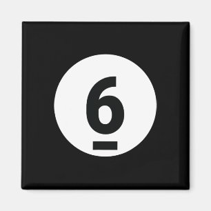 8 Pool Ball 6 Billiards KostümHalloween Gruppe Ma Magnet