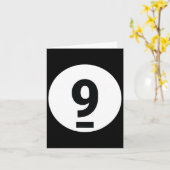 8 Pool Ball 9 Billiards Kostüm Halloween Gruppe Ma Karte (Gelbe Blume)