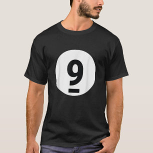 8 Pool Ball 9 Billiards Kostüm Halloween Gruppe Ma T-Shirt