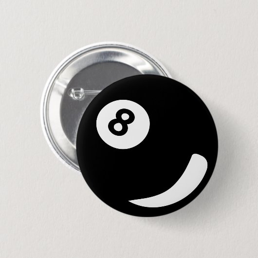 8 Pool-Billardkugelschwarzbillard Button (Vorne & Hinten)