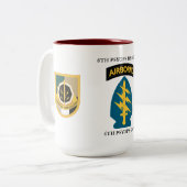 8. PSYOPS BN(ABN) 4. PSYOPS-GRUPPE ZWEIFARBIGE TASSE (Vorderseite Links)