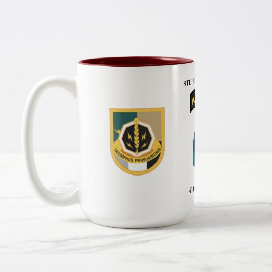 8. PSYOPS BN(ABN) 4. PSYOPS-GRUPPE  ZWEIFARBIGE TASSE (Links)