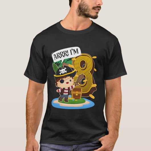 8. Py 8 Arrr I M 8 T-Shirt (Vorderseite)