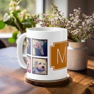 8 Quadratische Foto-Collage Instagram-Rahmen Kaffeetasse