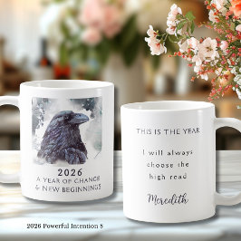 8. Raven 2026 Year of Change Powerful Intention Kaffeetasse