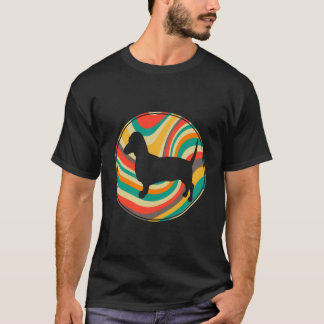 8 Retro Vintage Dackel-Hunderasse T-Shirt