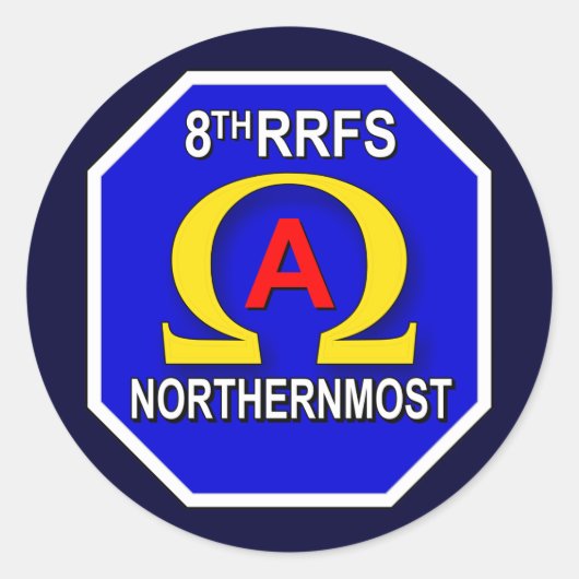 8. RFS 1s Runder Aufkleber (Vorderseite)