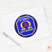 8. RFS 1s Runder Aufkleber (Umschlag)