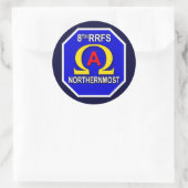 8. RFS 1s Runder Aufkleber (Tasche)