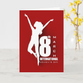 8. Rot der internationalen Frauen Tagesfertigen Karte (Gelbe Blume)