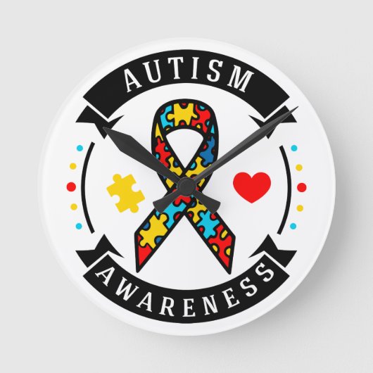 8" Runde Acrylwand-Uhr Wanduhr (Vorderseite)