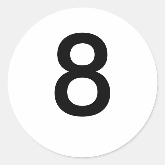 8 RUNDER AUFKLEBER (Vorderseite)