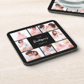 8 Sections Family Photo in Black Frame Getränkeuntersetzer (Linke Seite)